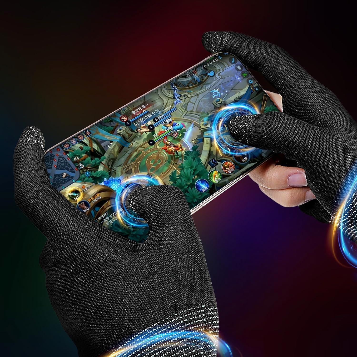 Guantes de Juego Móvil Ptwola Ultra-Finos Táctiles Antisudor