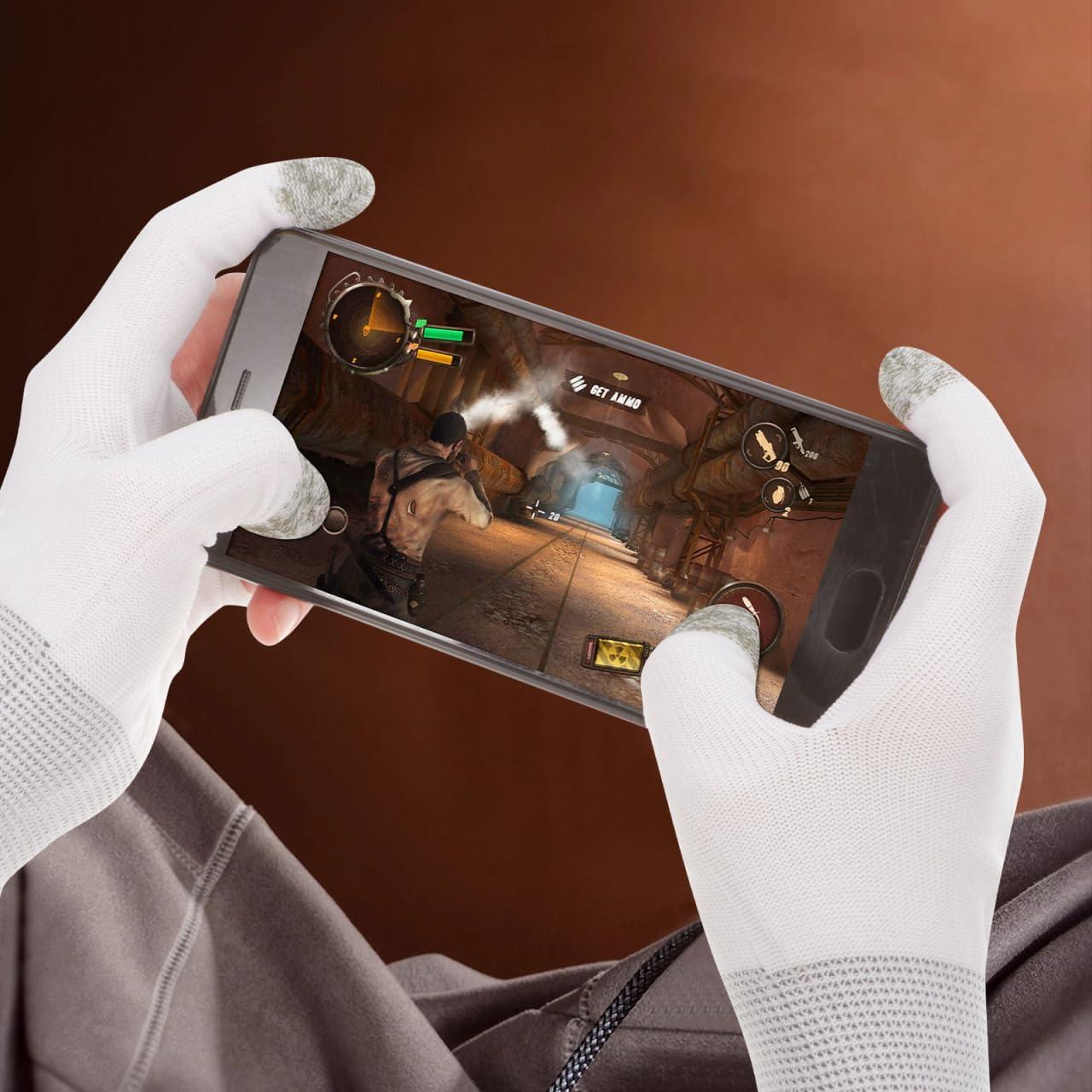 Guantes de Juego Toddmomy - 2 Pares de Dedo Táctil Nylon