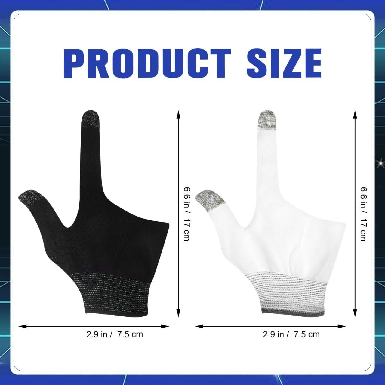 Guantes de Juego Toddmomy - 2 Pares de Dedo Táctil Nylon