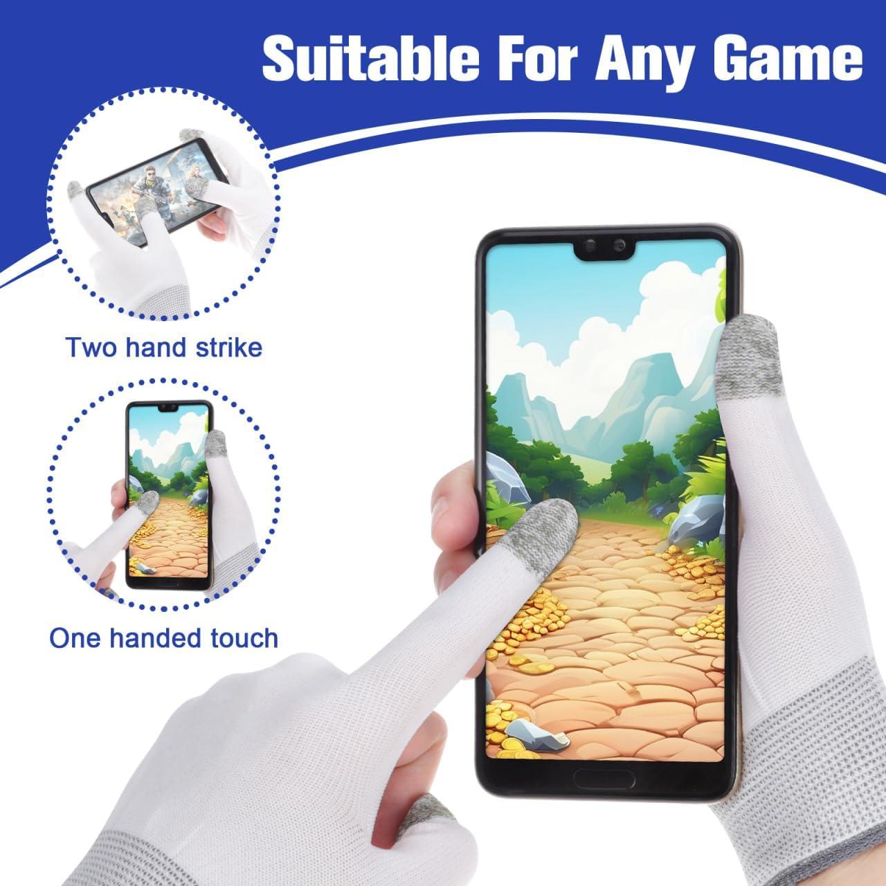 Guantes de Juego Toddmomy - 2 Pares de Dedo Táctil Nylon