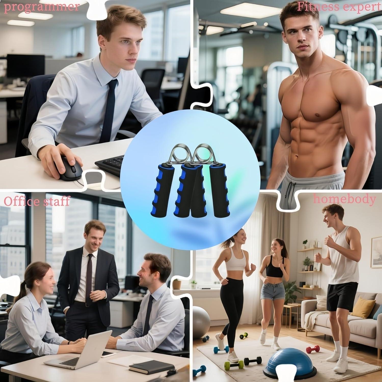 Juego de Fortalecedores de Agarre RyanDesign - 2 Ejercitadores Ergonómicos