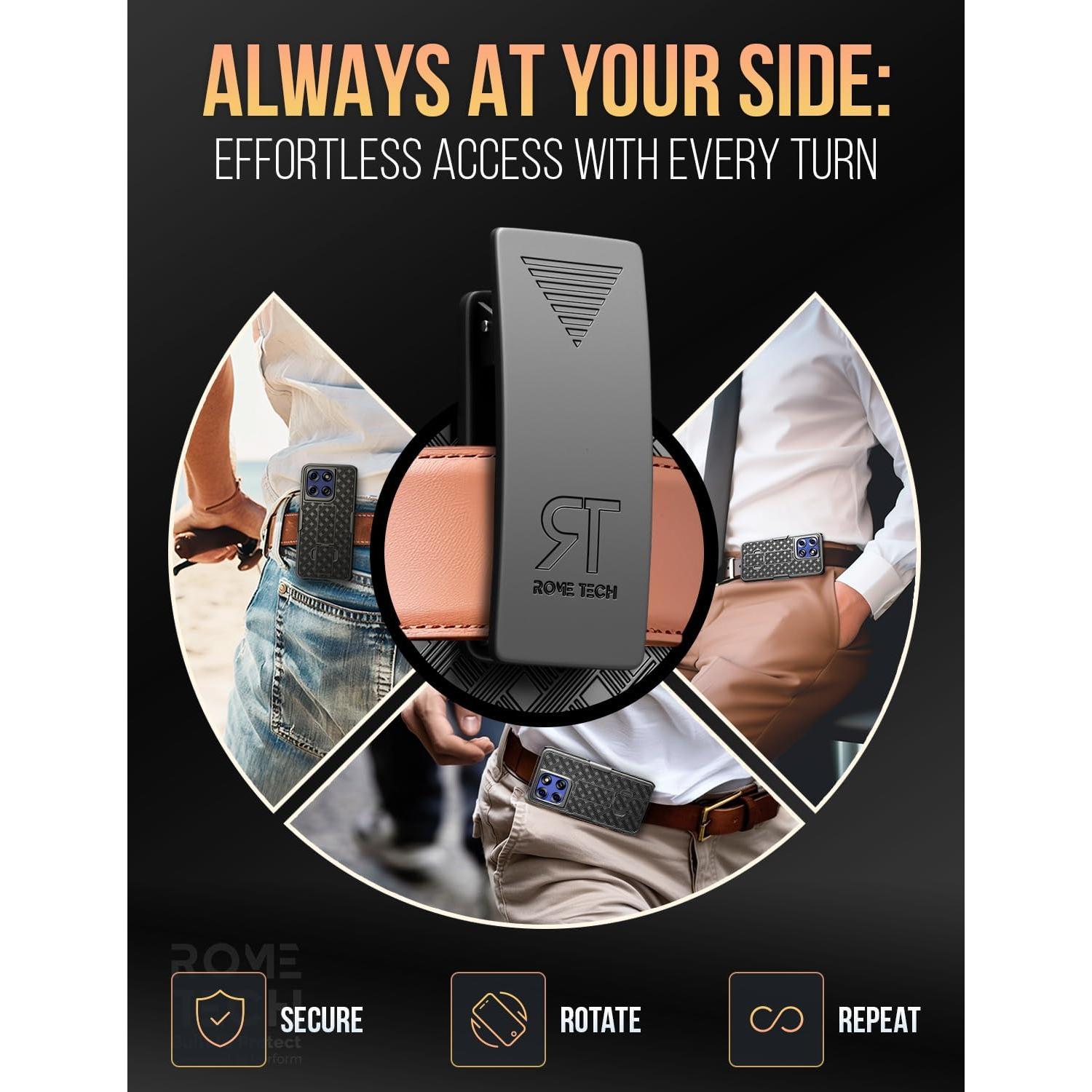 Funda delgada con clip para Motorola G Stylus 5G 2025 - Negro