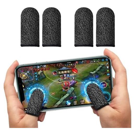 Guantes de Juego CNHIDEE Manga de Dedo Antisudor 4 Pcs