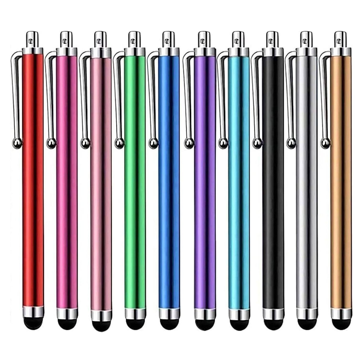10 Pieces Random Color Stylus Pen - Colorful Universal Stylus Touch Screen Pen for Capacitive Touch Screens