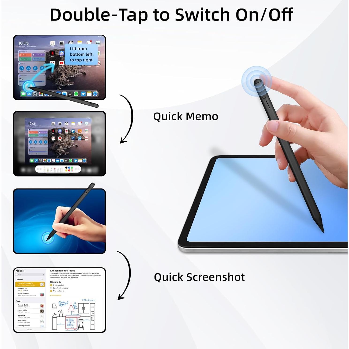 Lápiz Stylus AKTSYS para iPad con Sensibilidad a la Presión