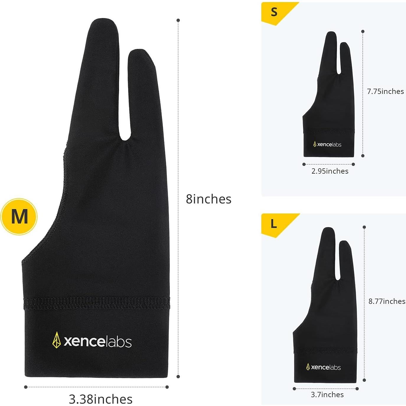 Guante de Dibujo XENCELABS Transpirable para Artistas Talla S