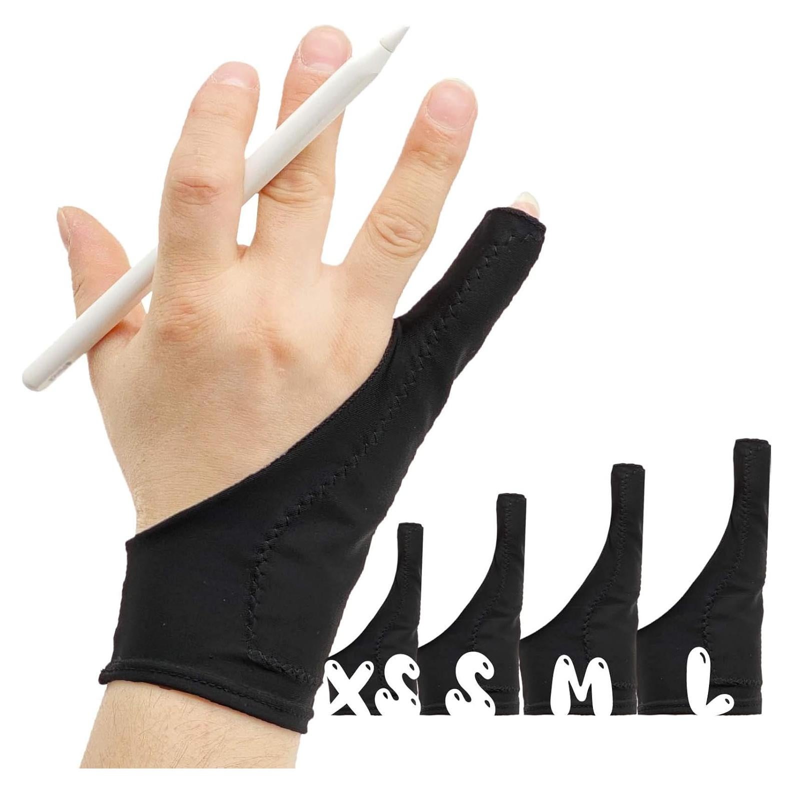 Guante de Dibujo AKX Xpequeño - Paquete de 2, Negro