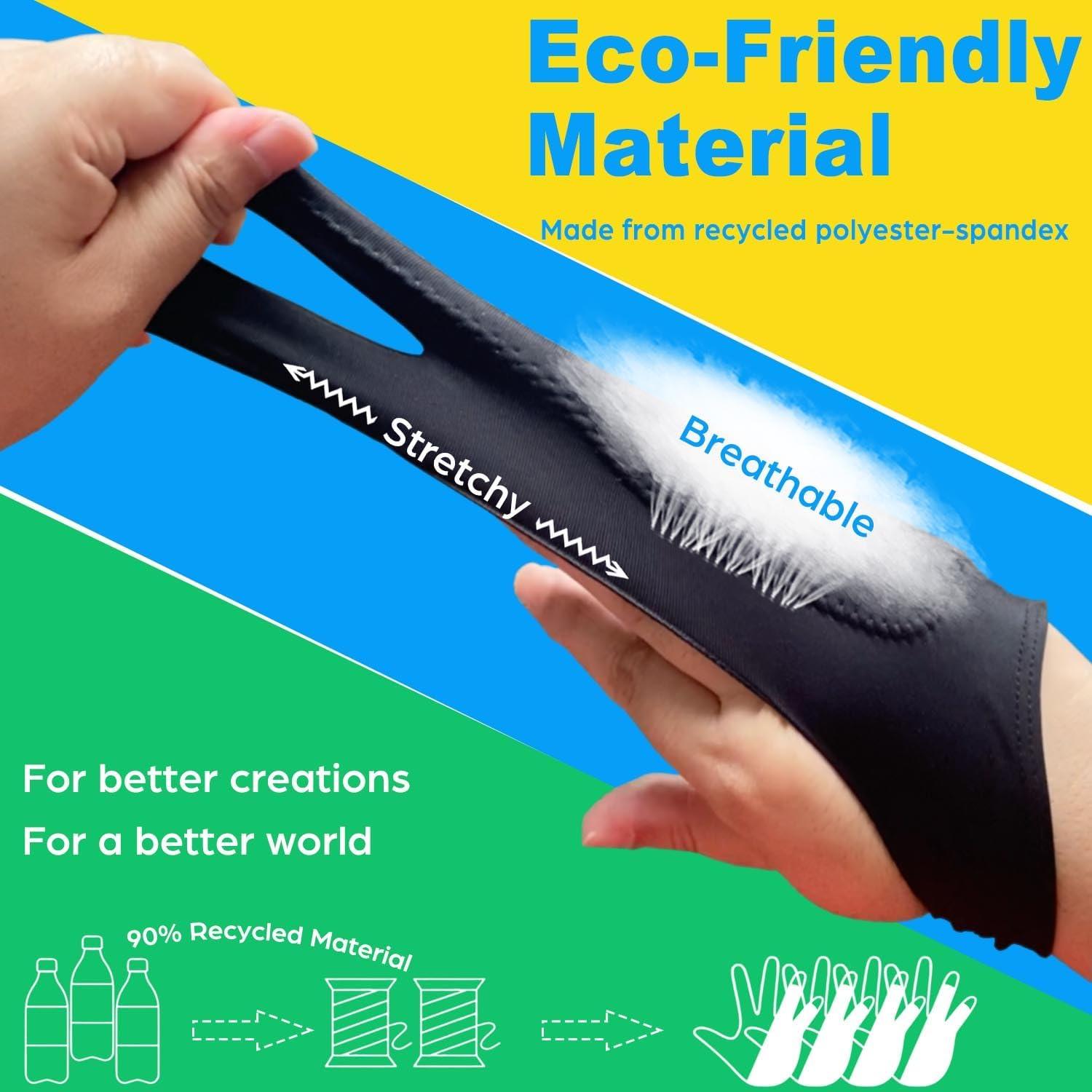 Guante de Dibujo Digital Timebetter - 2 Paquete, Tamaño M