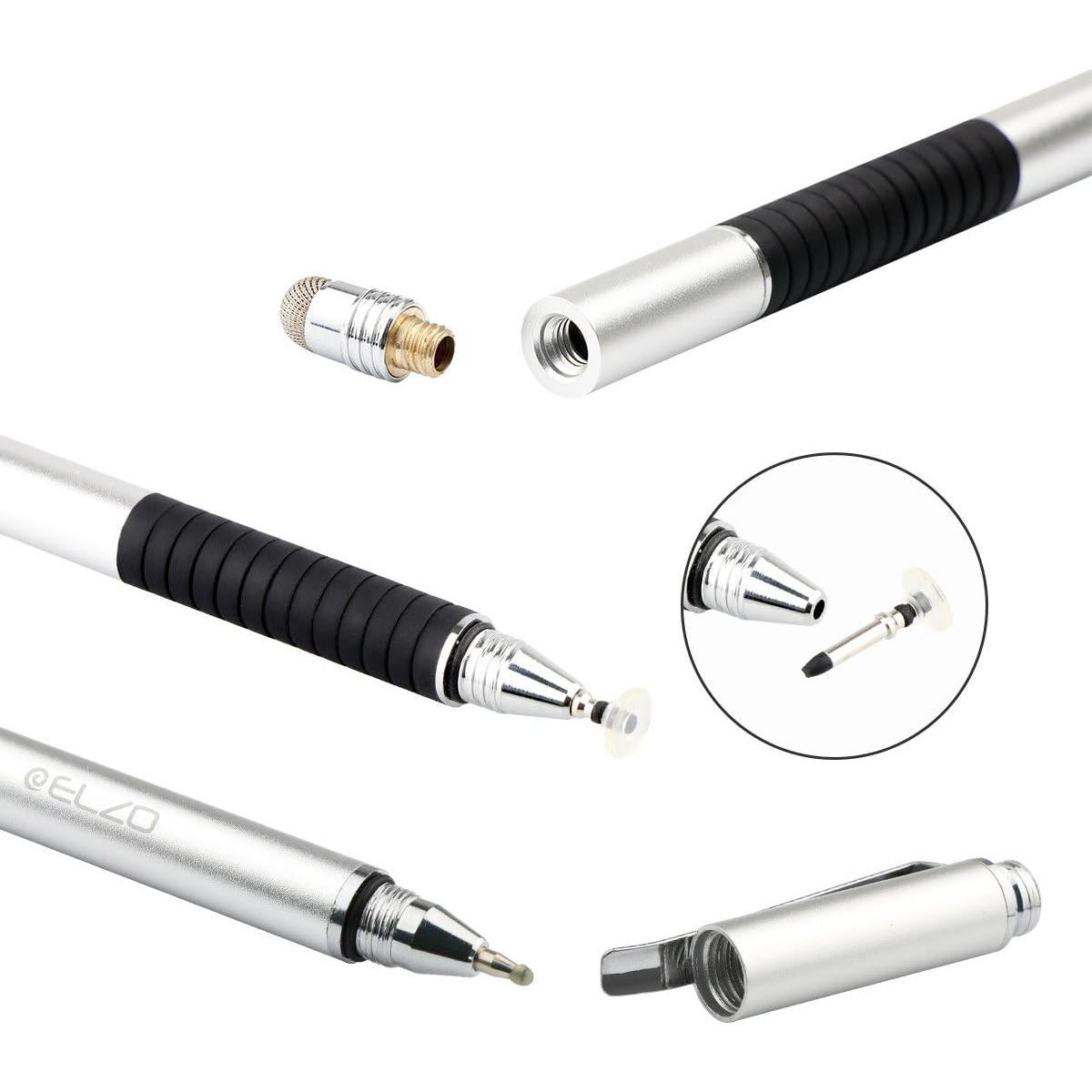 Plumas Stylus ELZO 3 en 1 Táctiles con Puntas Reemplazables
