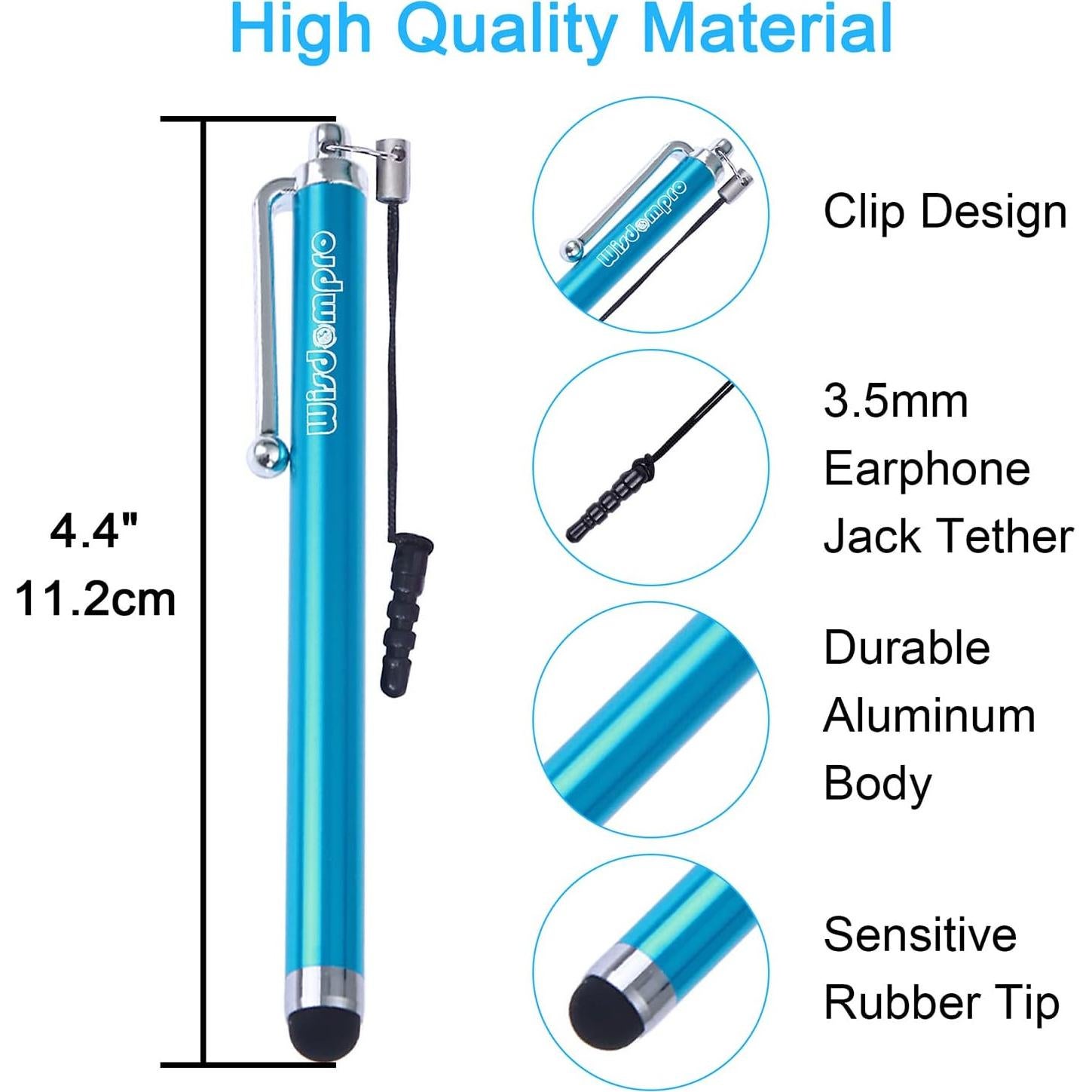Bolígrafos Stylus Wisdompro para Pantallas Táctiles - 9 Pzas