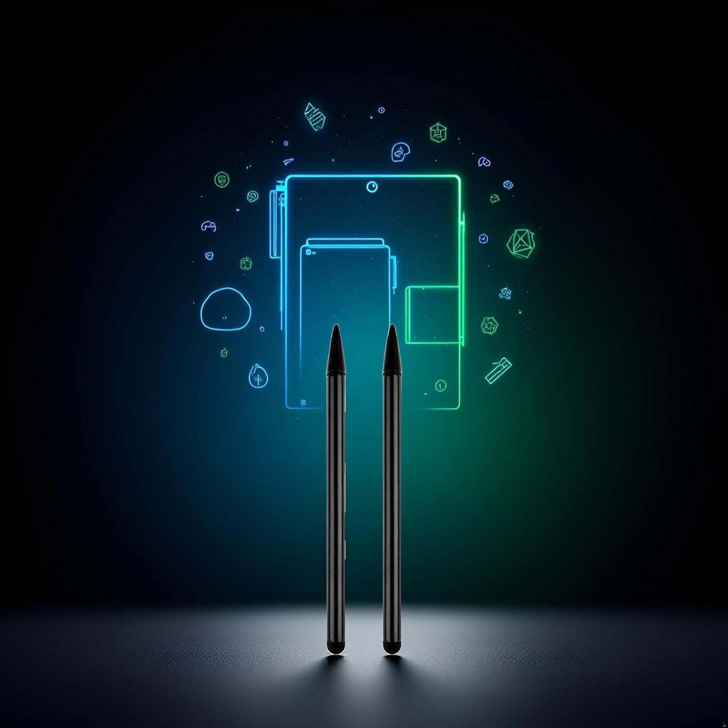 2Pcs Black Stylus Pens for Touch Screens,Stylus Pen Universal Touch Screen capacitive Touch Screen Devices Capacitive Stylus Compatible for iPad,Samsung Galaxy,Touch Screen Smartphones, Accessories