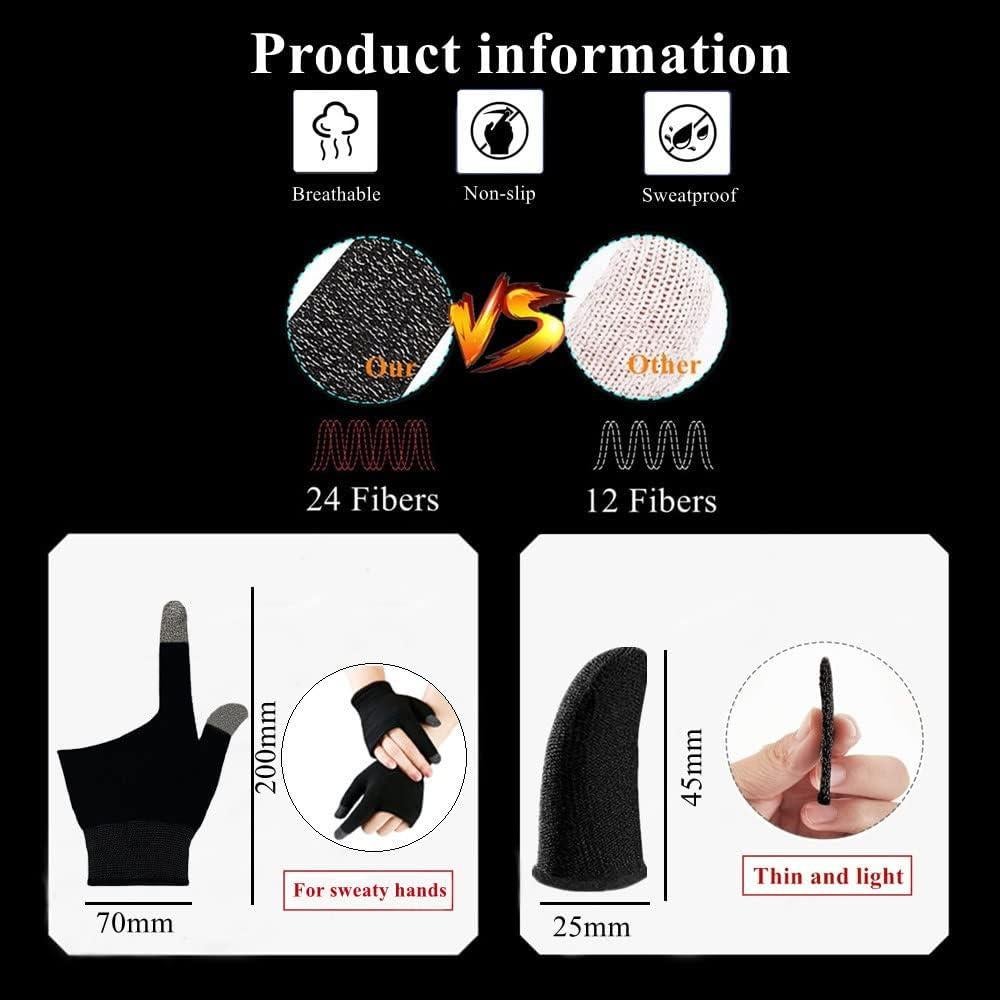 Guantes de Juego Rakizbe con Mangas para Dedo Pulgar - Transpirables