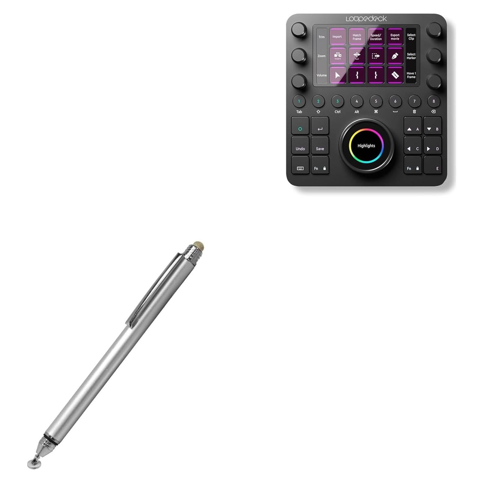 Stylus Pen BoxWave Doble Punta para Loupedeck CT - Aluminio