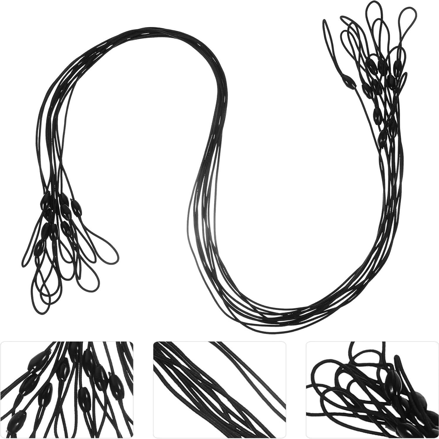 Lazos Colgantes Gadpiparty 10pcs Plástico Negro 58cm