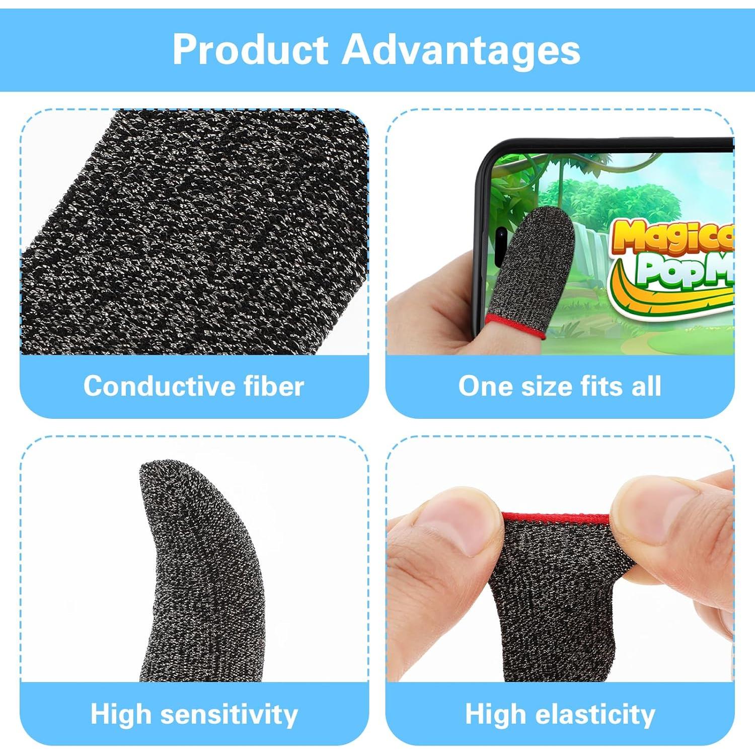 40 Pcs Dedales para Juegos Móviles Tyqour - Multicolor