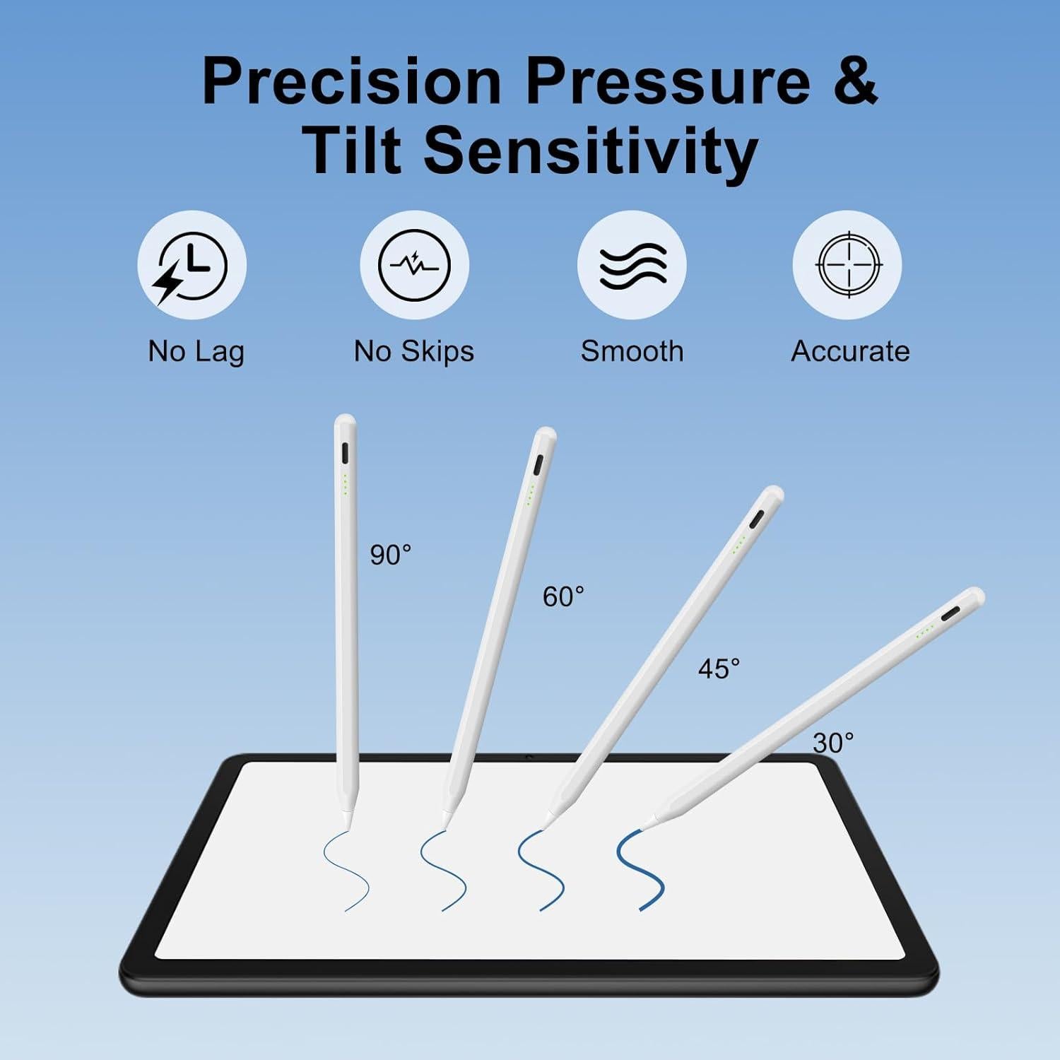 Lápiz Stylus Zealoire para iPad 6-11ª Gen Carga Rápida