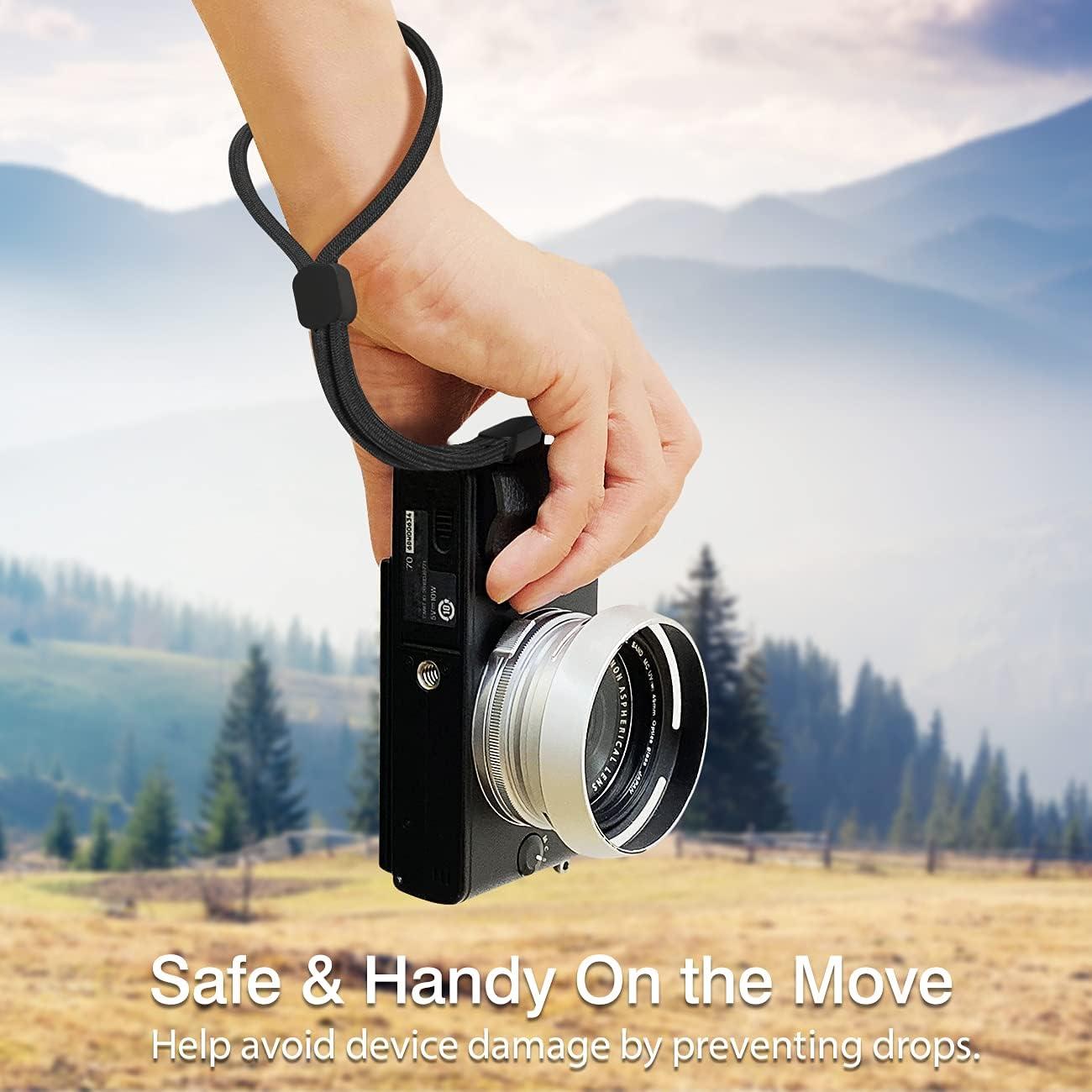 Correa de Muñeca Ajustable HUKADO 20.32 cm Nylon Negro - 6 Pcs