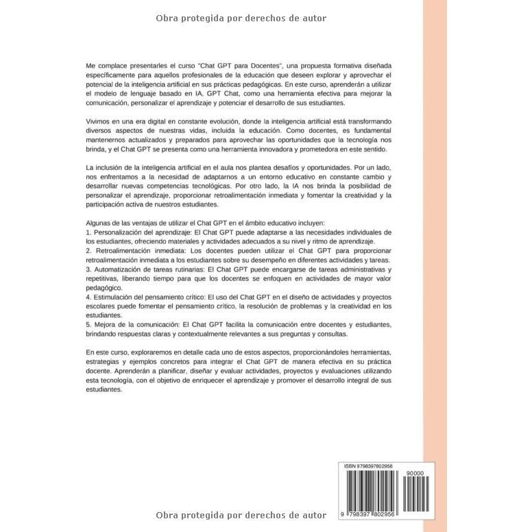 Curso GPT chat: Para docentes (Spanish Edition)