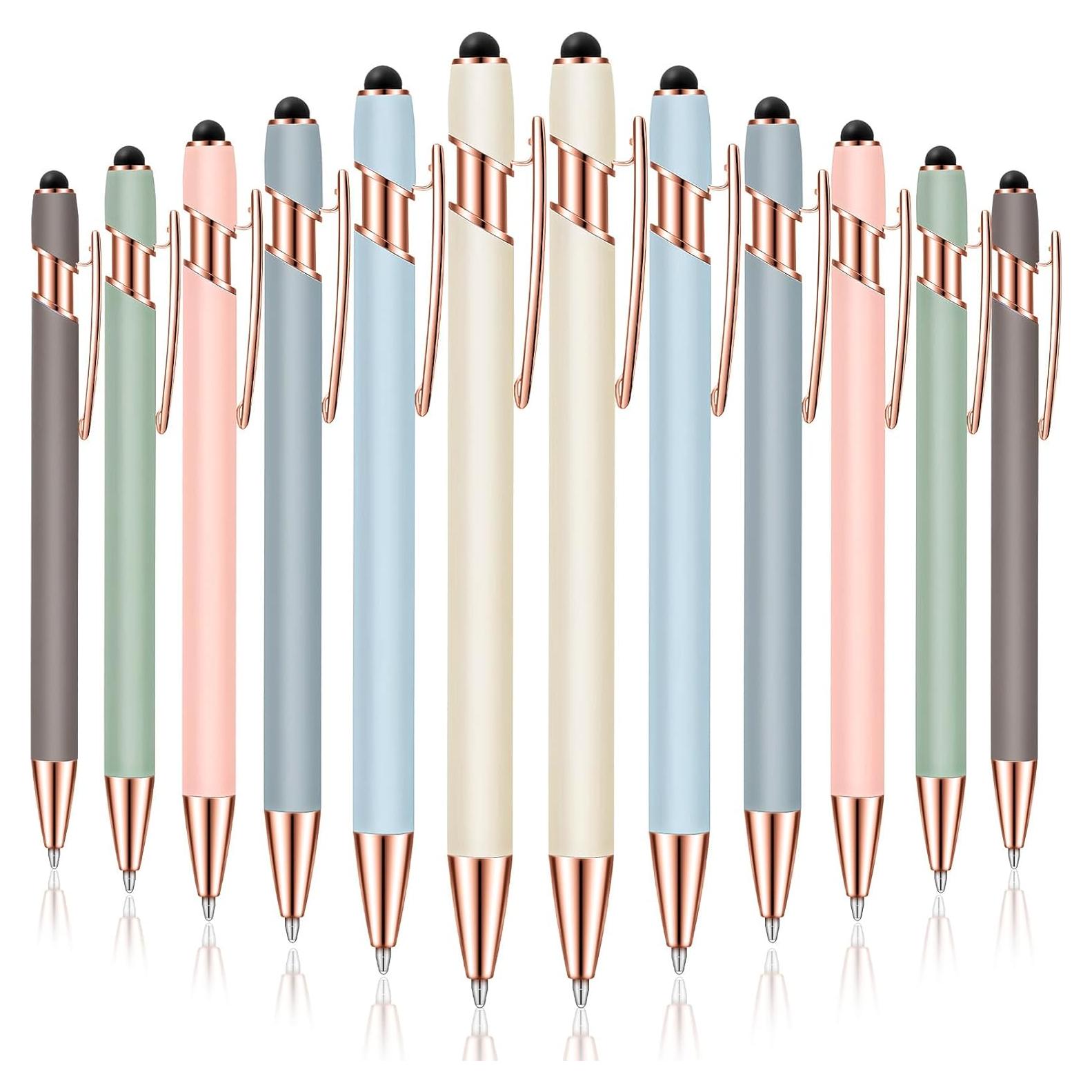 Bolígrafos 2 en 1 Tenare - 12 Piezas Estilógrafo y Tinta Negra