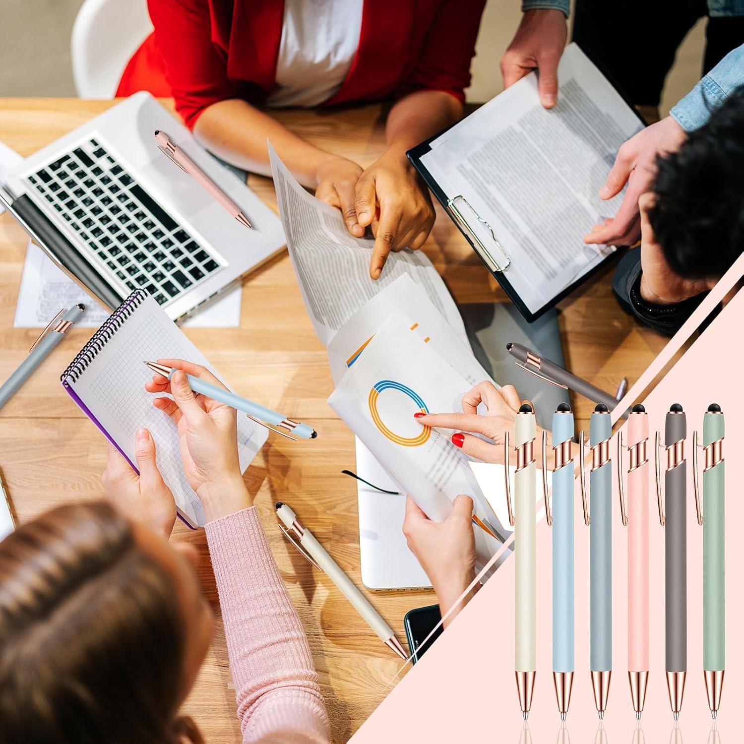 Bolígrafos 2 en 1 Tenare - 12 Piezas Estilógrafo y Tinta Negra