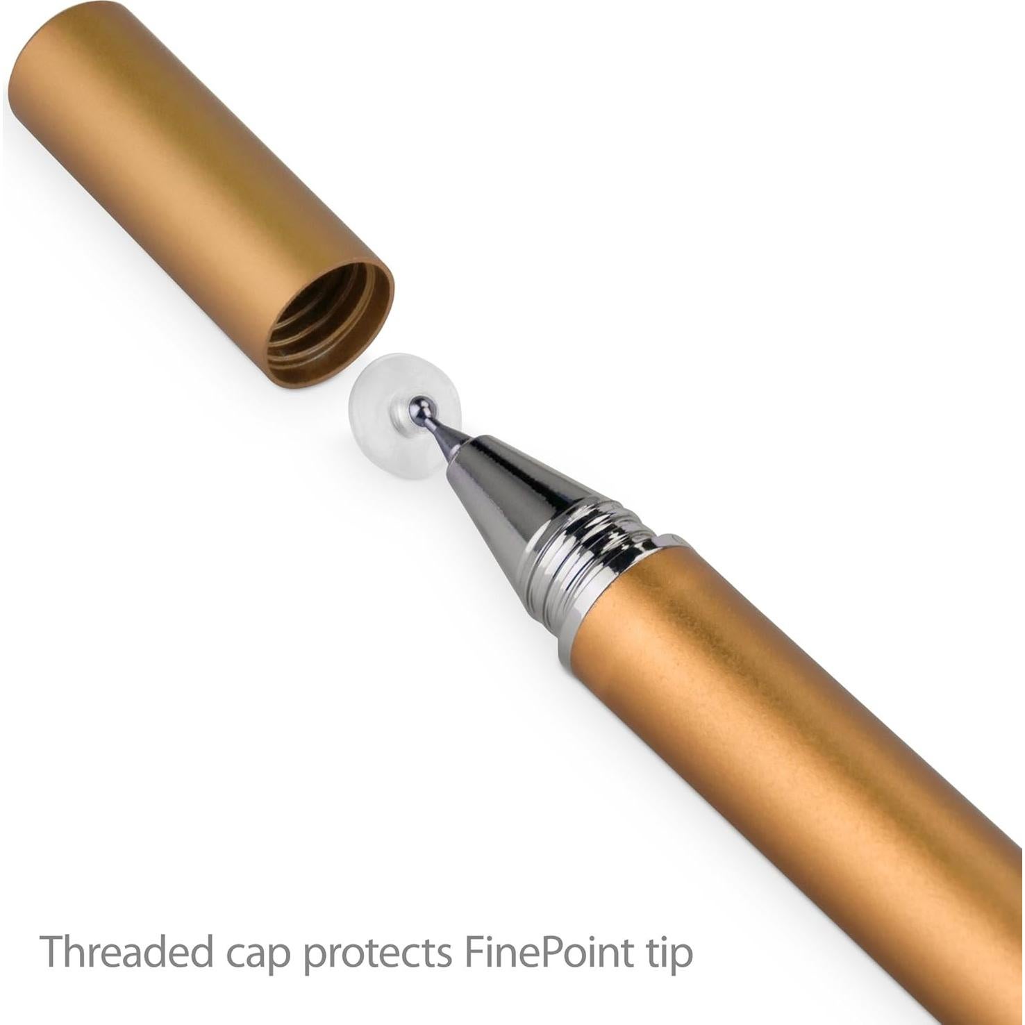 Bolígrafo Stylus BoxWave FineTouch para Samsung Galaxy Z Flip - Oro Champán