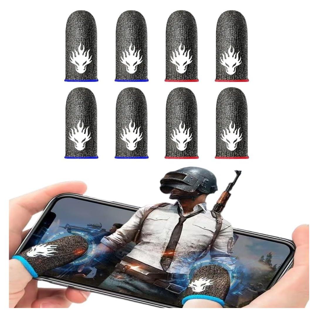 Mangas para Dedos de Juego ZhiCom - 8 Piezas, Antitranspirantes