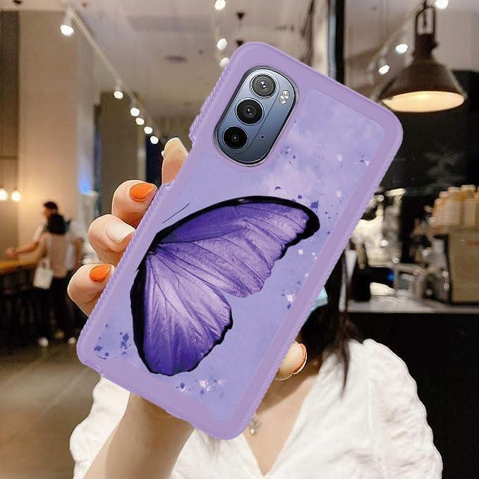 Funda Doble Capa Motorola Moto G Stylus 5G 2022 Morada