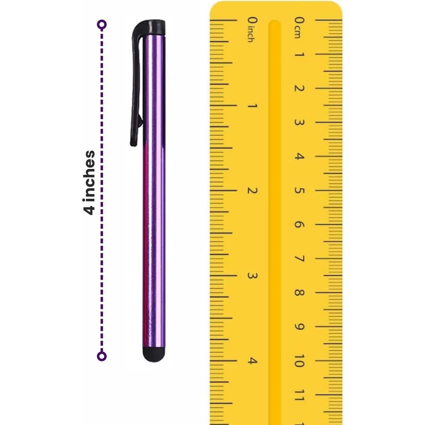 Bolígrafos Stylus Universales Metálicos Multicolor - 100 Unidades