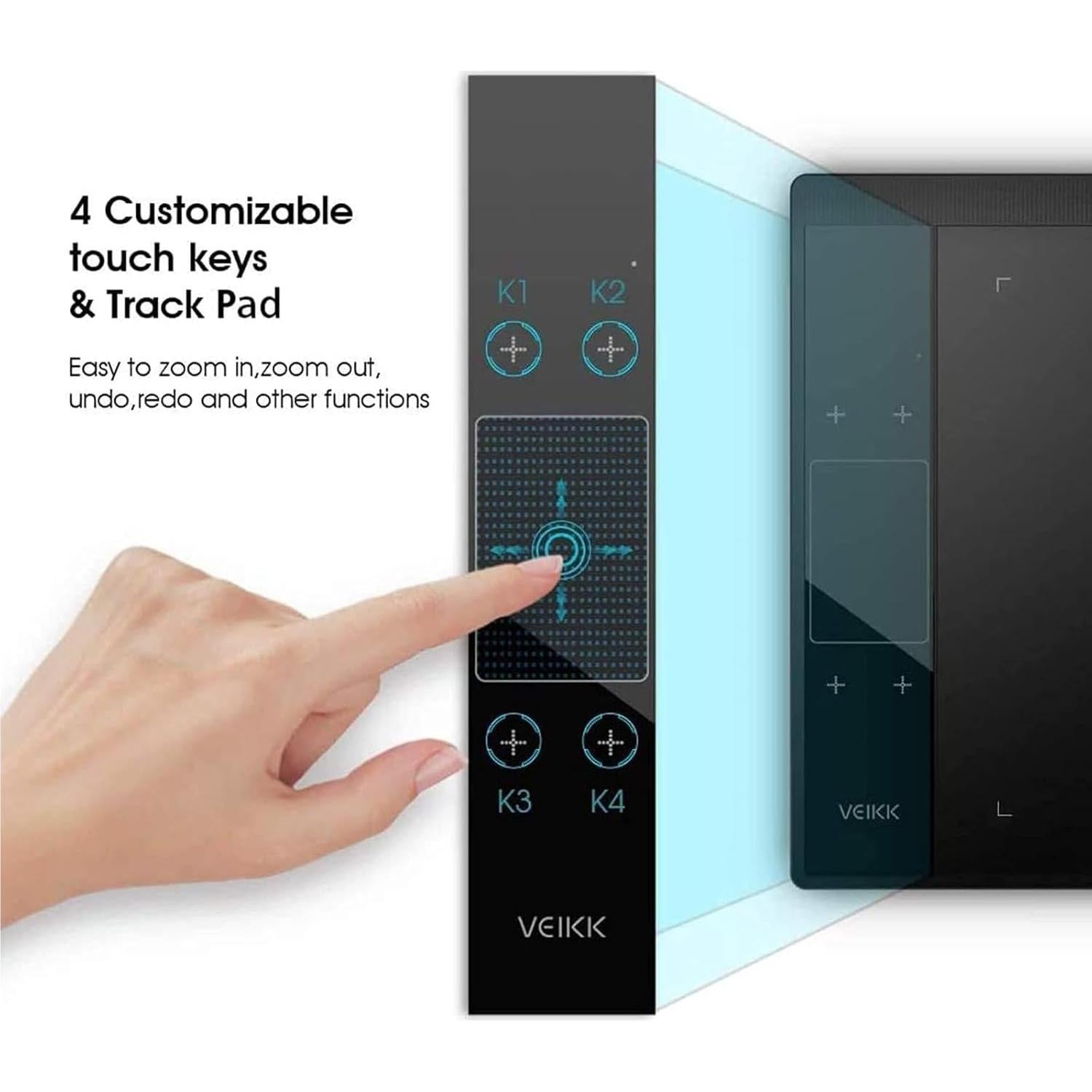 Tableta de Dibujo VEIKK A30 V2 10x6" 8192 Niveles Sensibilidad