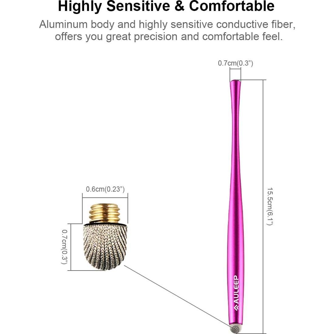 Lápiz Stylus AULEEP para Pantalla Táctil - 4 Colores, 6 Puntas