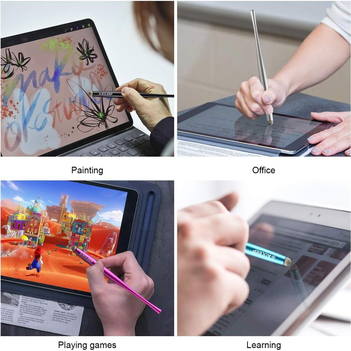 Lápiz Stylus AULEEP para Pantalla Táctil - 4 Colores, 6 Puntas