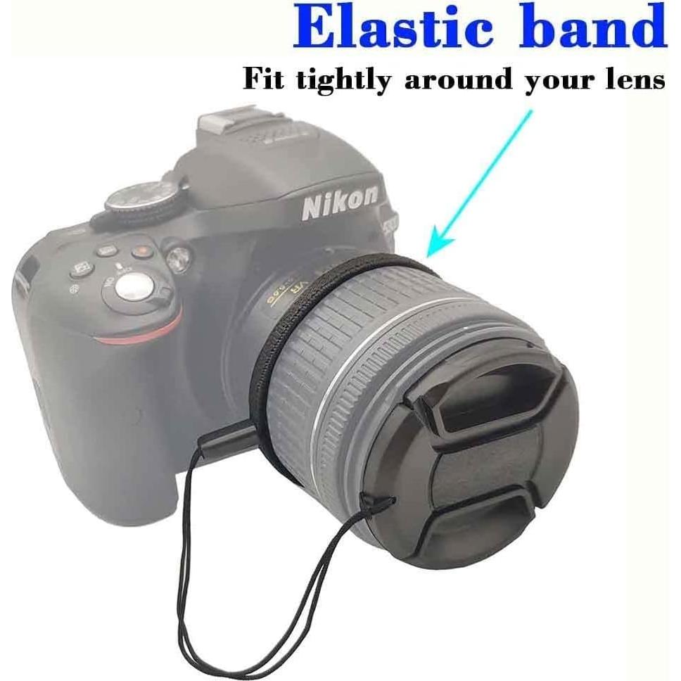 Tapa de Lente Frontal 72mm + Soporte Antipérdida BTER - 2 Pcs