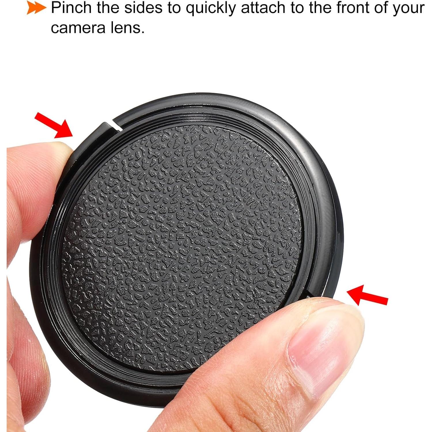 Tapa de Lente PATIKIL 67mm con Paño de Microfibra - Paquete de 2