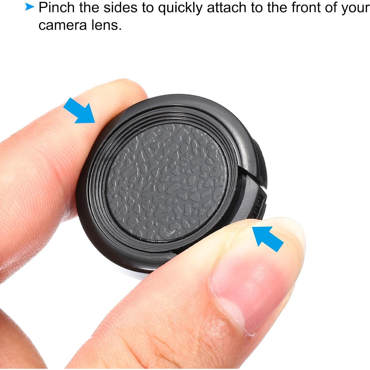 Tapa de Lente PATIKIL 28mm con Paños de Limpieza - 2 Piezas