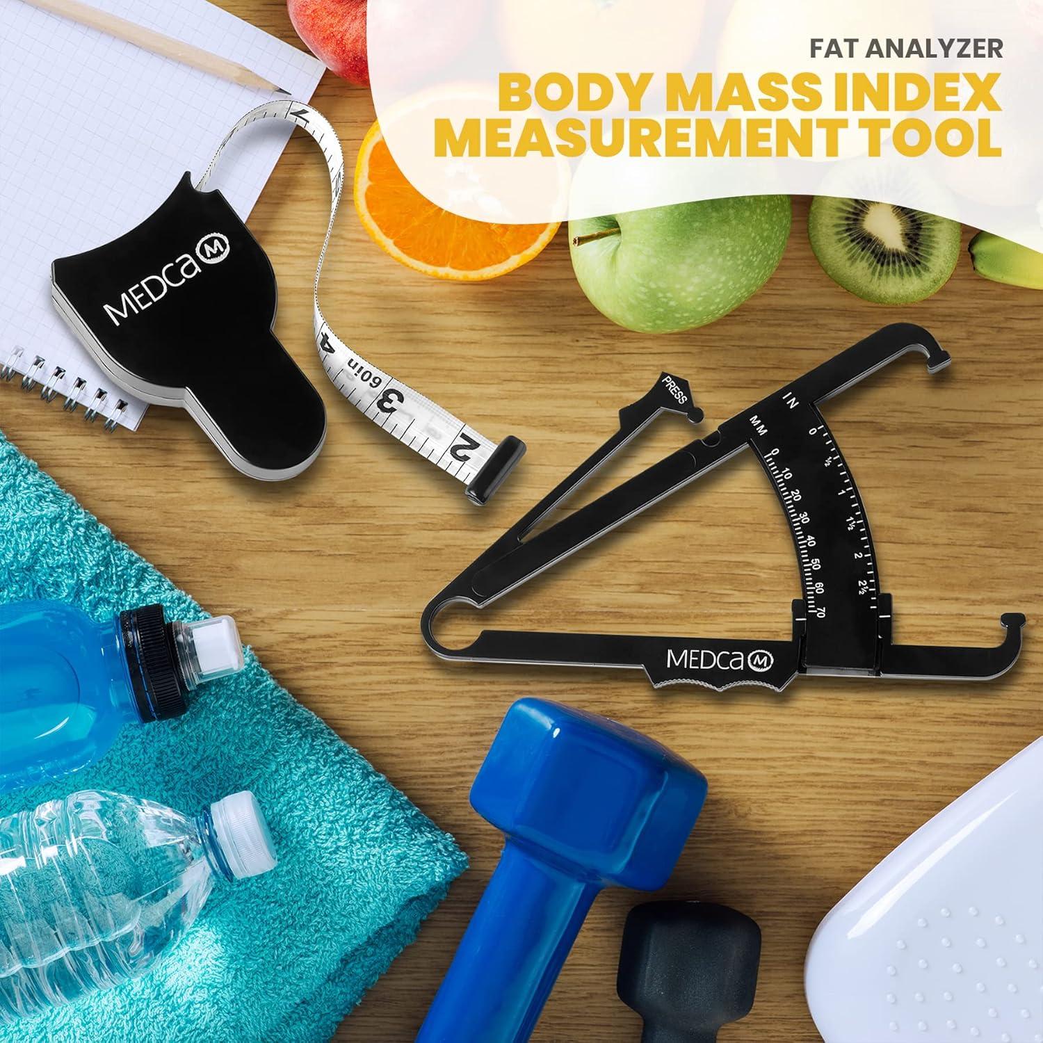 Calibrador de Grasa Corporal y Cinta Métrica Medca - Pack 2