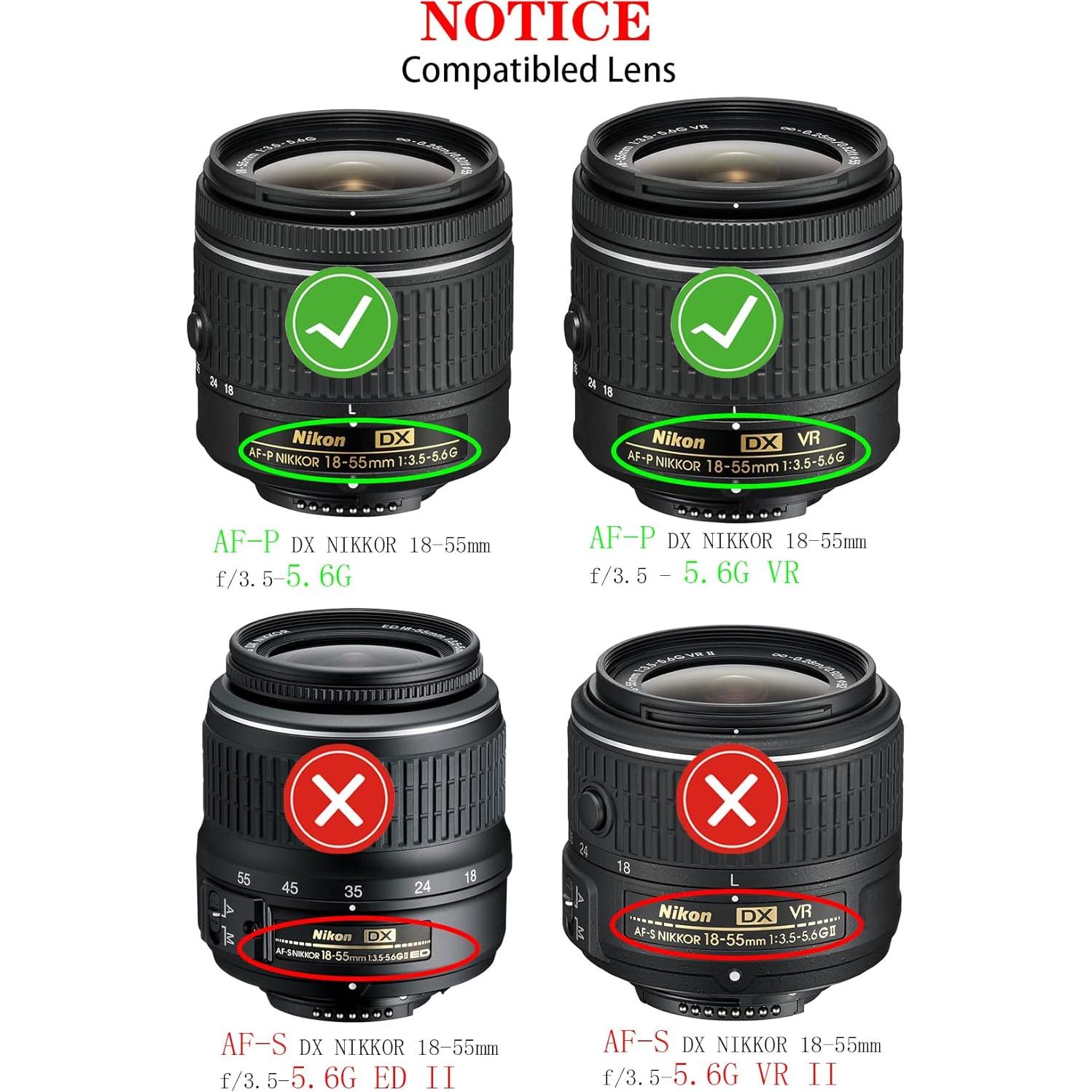 Cubierta de lente 55mm Huipuxiang para Nikon y Canon