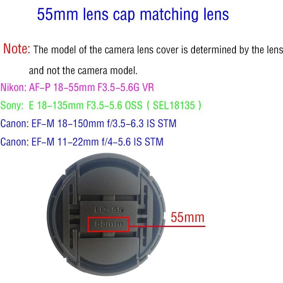 Cubierta de lente 55mm Huipuxiang para Nikon y Canon