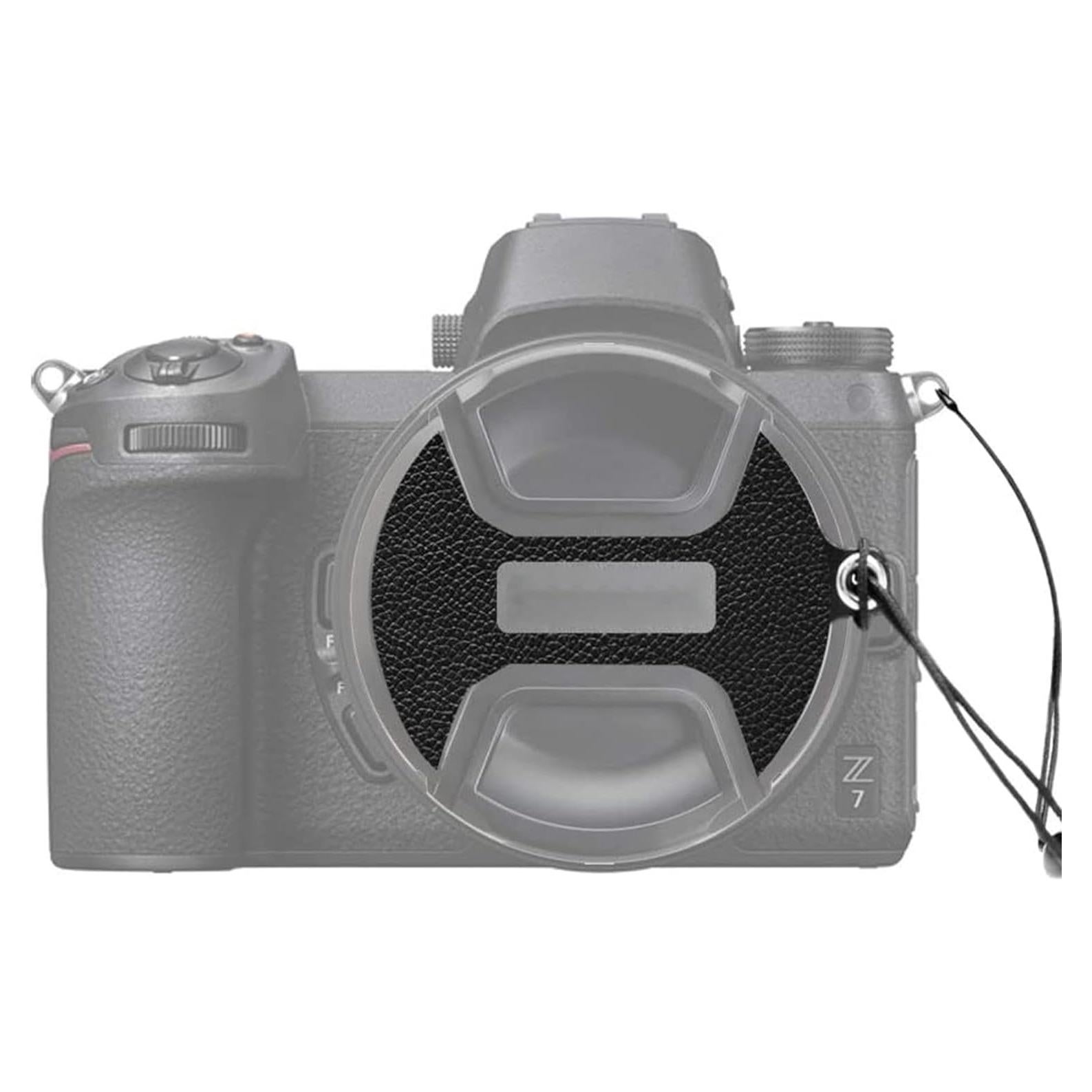 Tapa de Lente de Cuero Foto&Tech 58mm para Cámaras Nikon - 2 Pack