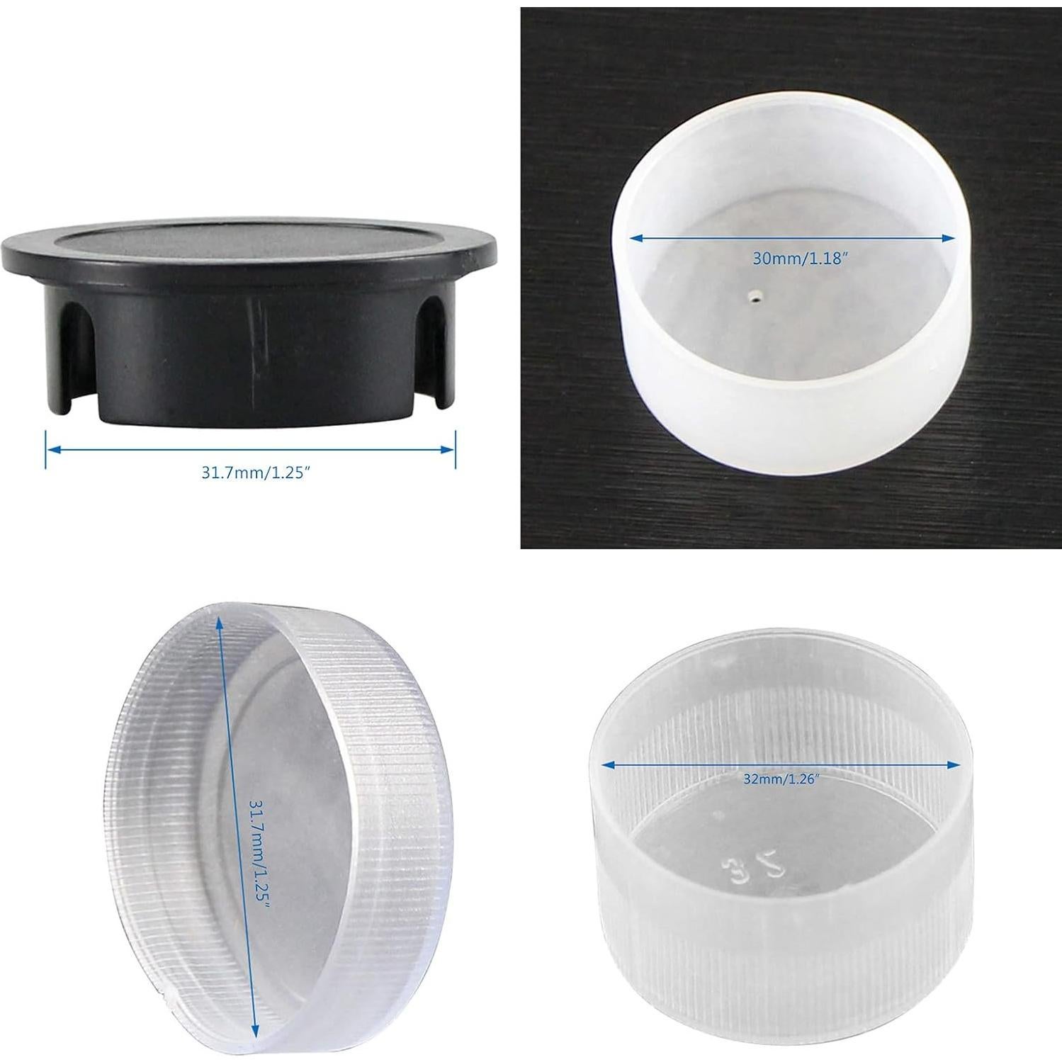 Tapa de Lente Ocular 30mm 31.7mm 32mm Hyclam - 2 Piezas