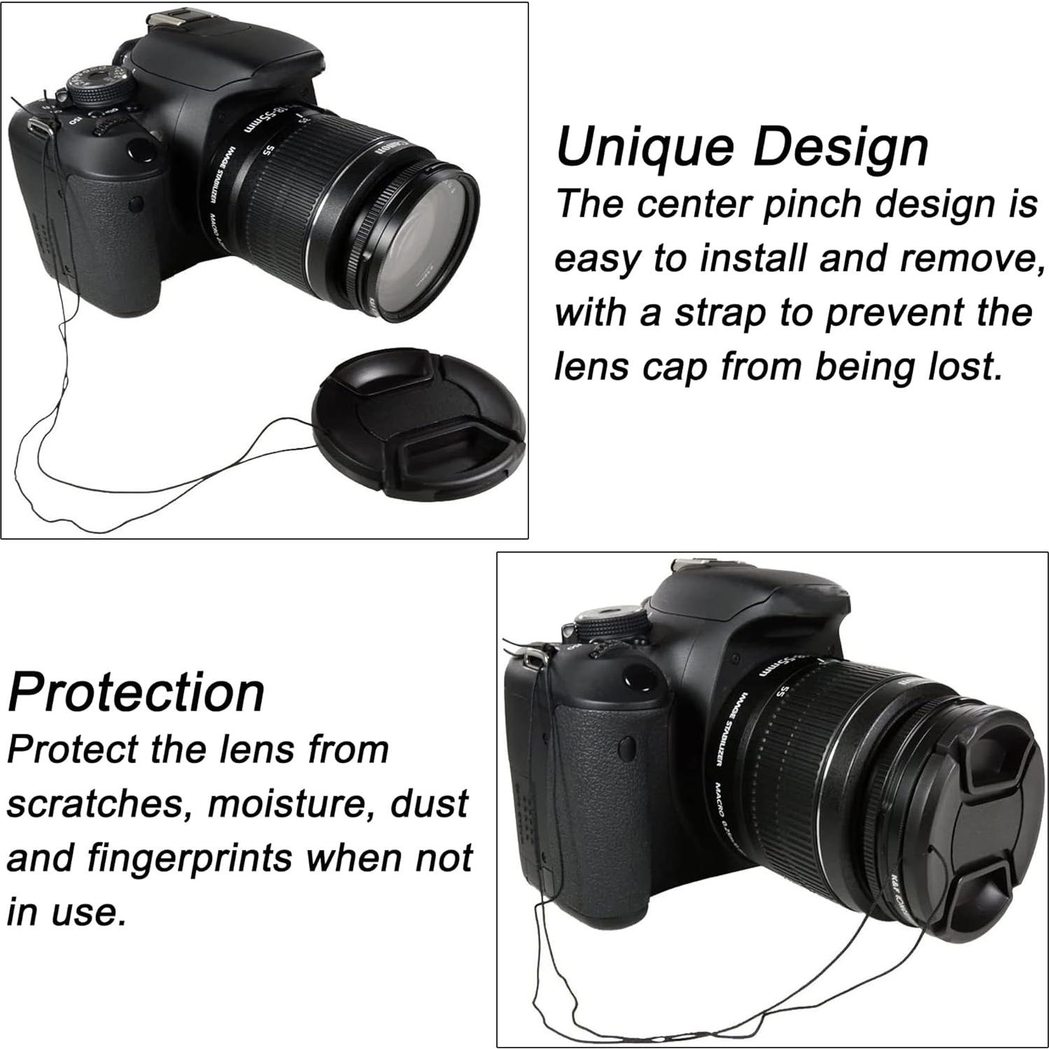Tapa de Lente de 95mm PCTC para Cámaras DSLR Canon Nikon Sony