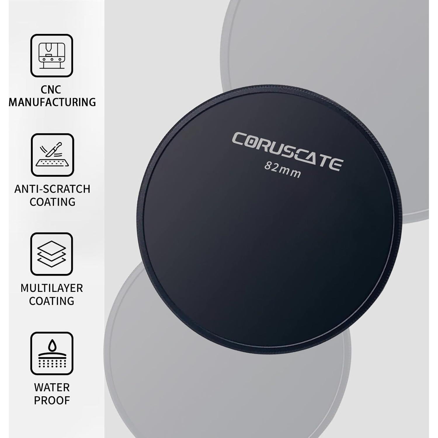 Tapa de Filtro de Lente de Metal Bojun 82mm + Paño de Limpieza