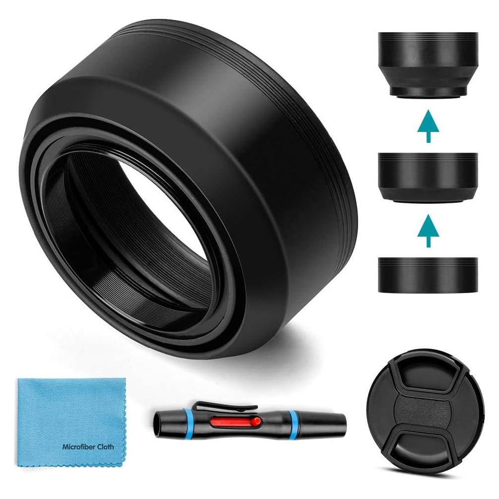 Capucha de lente colapsable 55mm X-SweetDream con tapa