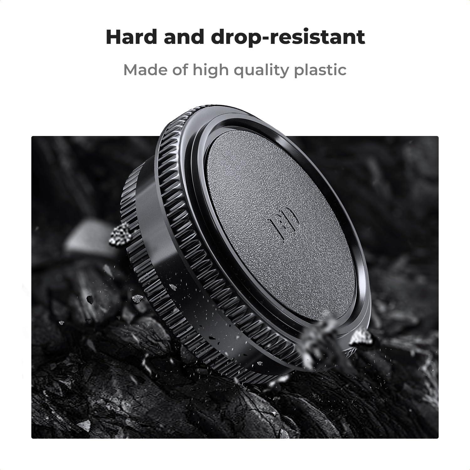 Kit de tapas K&F Concept para cámaras Canon EF - 2 tapas cuerpo, 2 traseras, 1 zapata