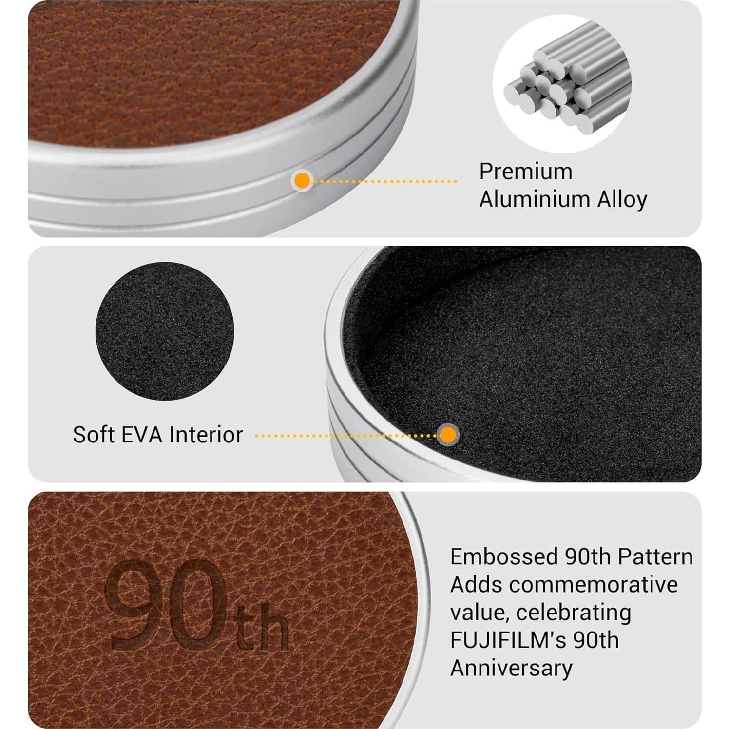 Tapa de Lente de Cuero Retro JJC para Fujifilm Instax Mini EVO