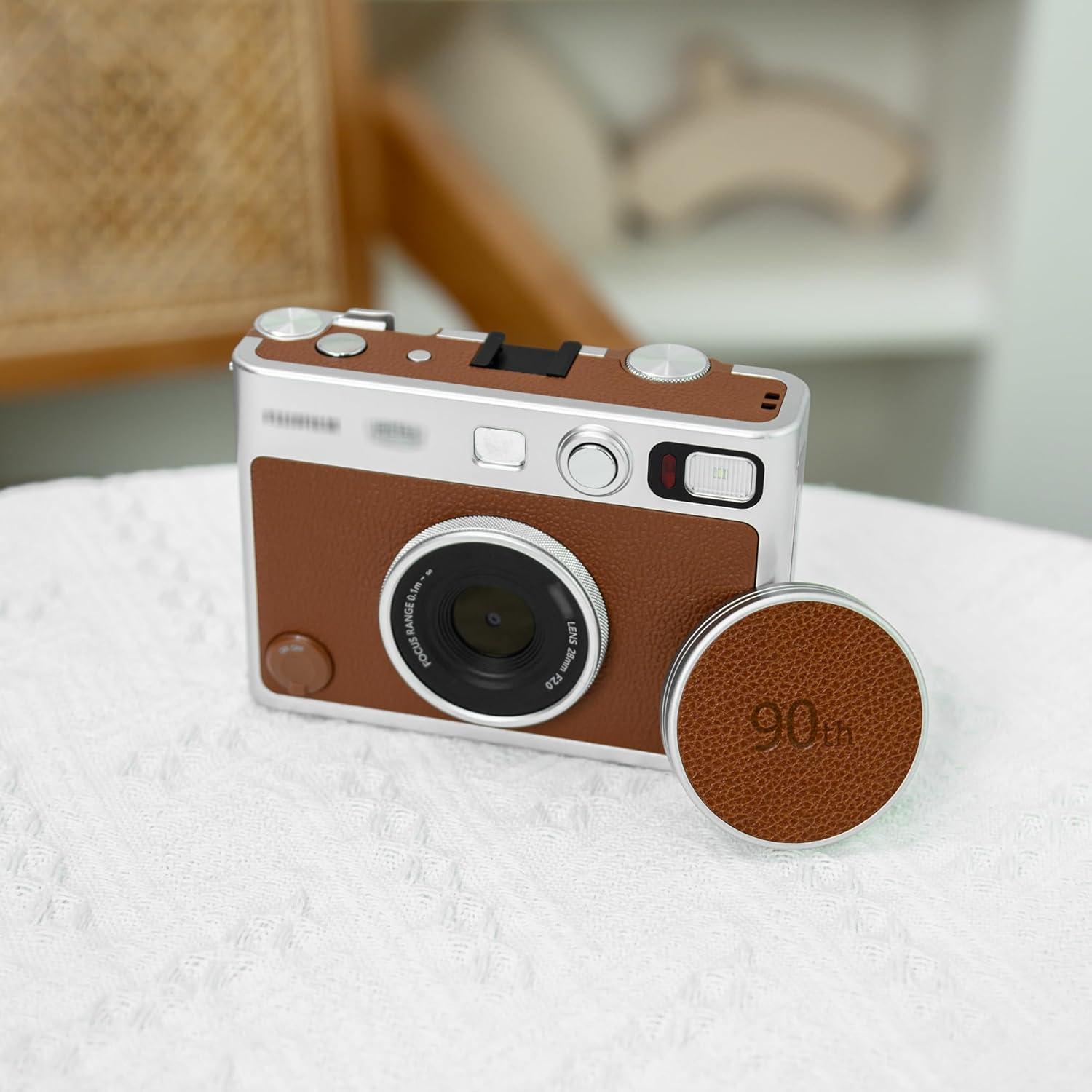 Tapa de Lente de Cuero Retro JJC para Fujifilm Instax Mini EVO