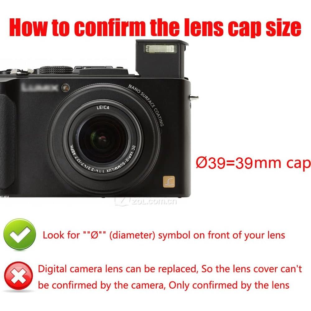 Tapa de Lente 39mm FANZR para Leica y Fujifilm - 2 Paquetes