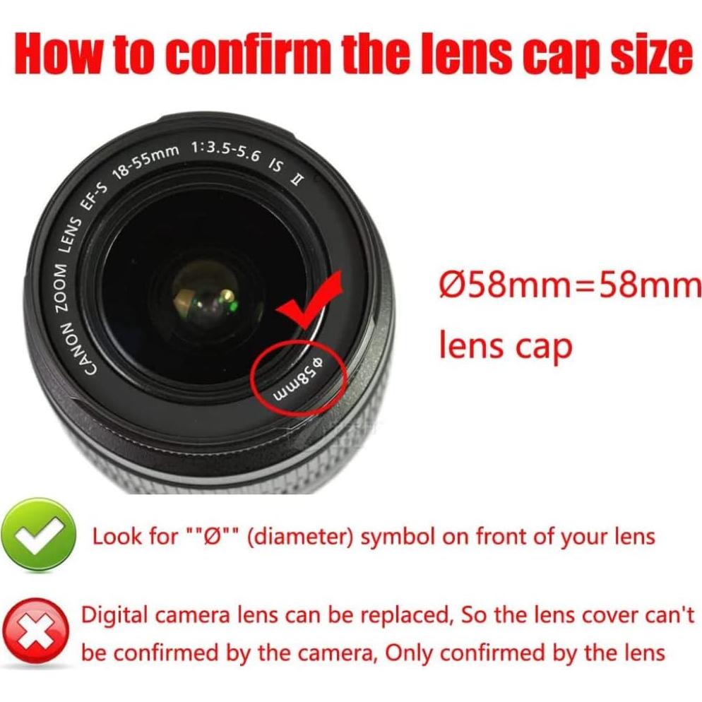 Tapa de lente 58mm MOSTOS para cámaras Fujifilm XC y XF