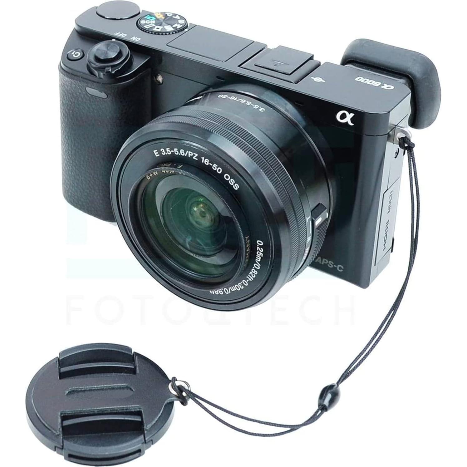 Tapa de Lente de Cuero Foto&Tech 77mm para Sony A7 Series