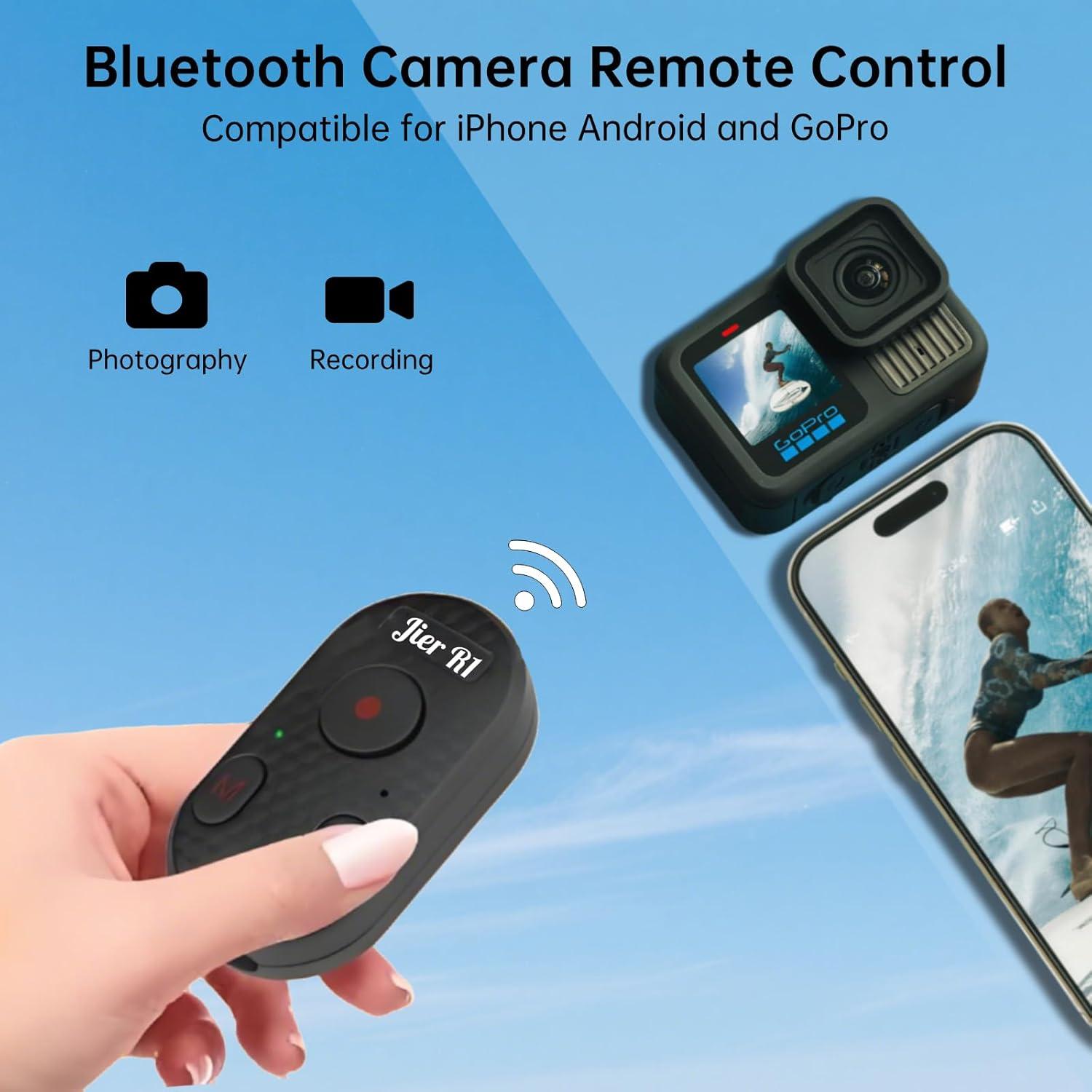 Control Remoto Bluetooth Jier R1 para Cámara y GoPro - 20m