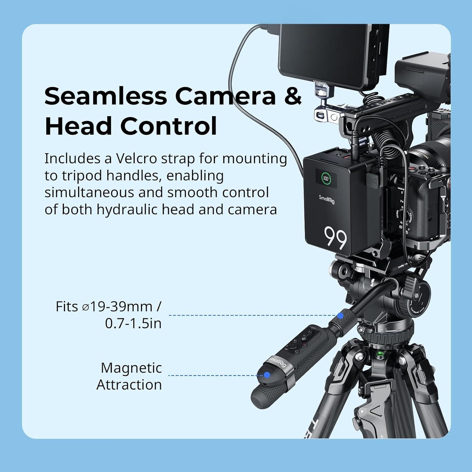 Control Remoto Inalámbrico SMALLRIG 5207 para Cámaras Sony Canon Nikon